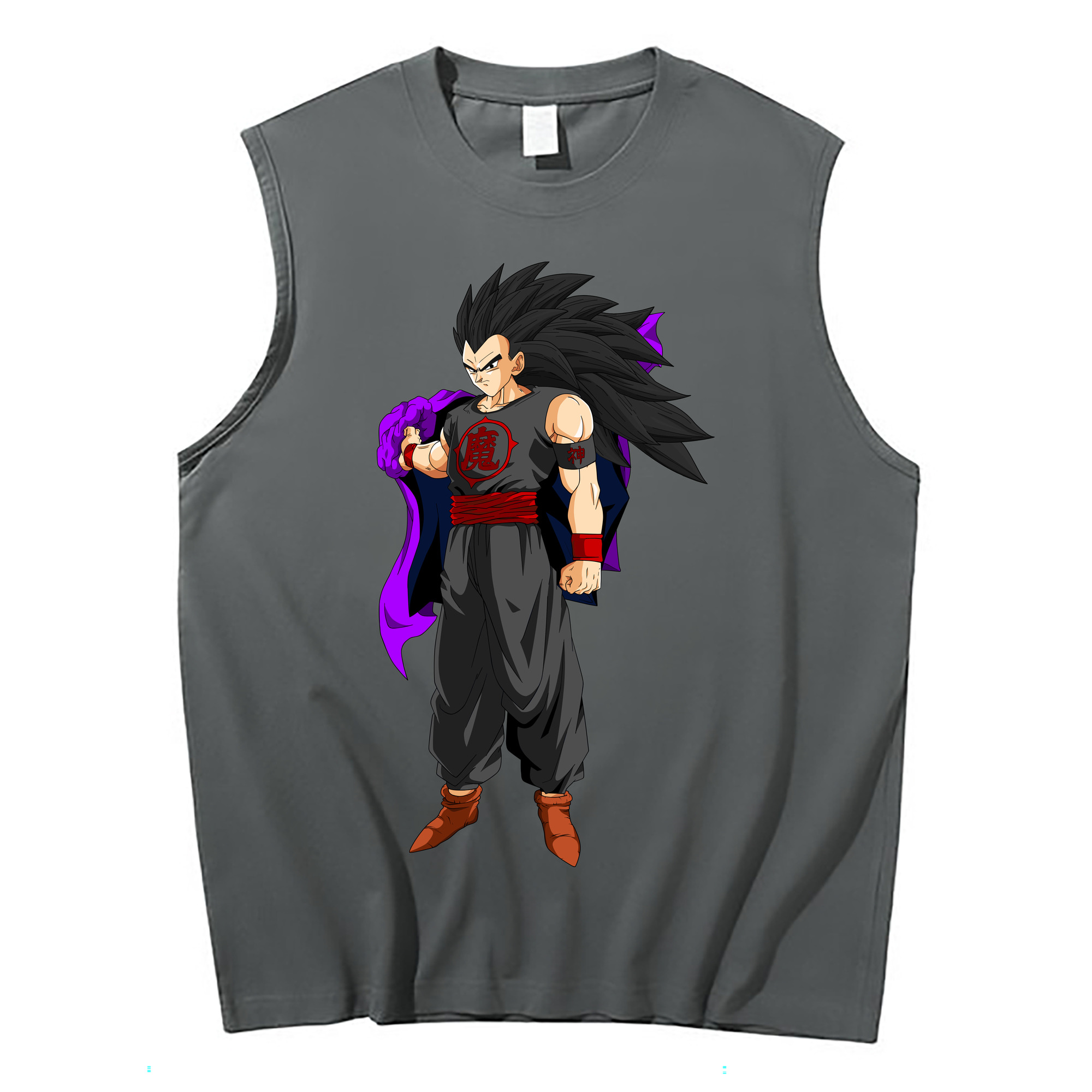 （画像用） ドラゴンボール ベジータ四世（Bejīta Yonsei）DRAGON BALL Vegeta IV コットン100％タンクトップ（フロントプリント）